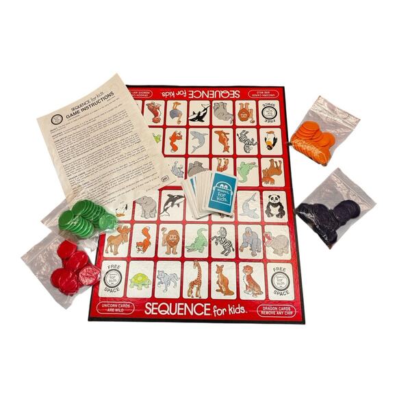 Jax Sequence for Kids Board Game Vintage 2001 - 100% Complete - Picture 4 of 6